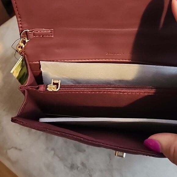 Badgley Mischka Crossbody Bag Plum Colored NWT - Picture 5 of 7